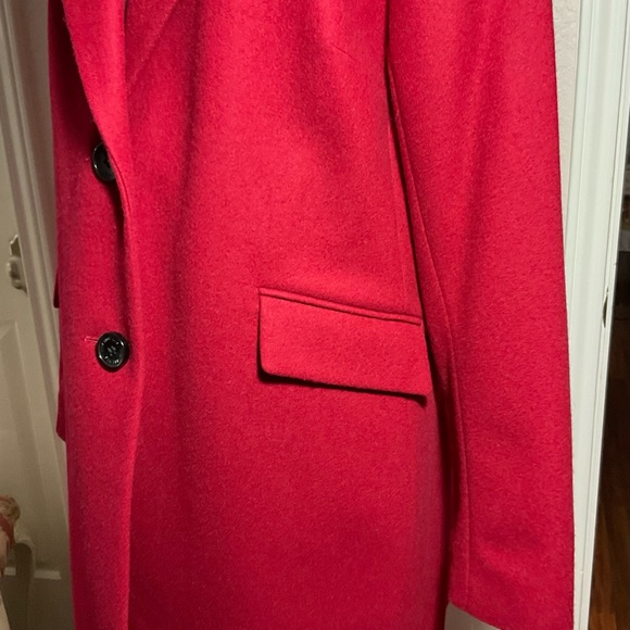 NWT SAM EDELMAN DEEP RED COAT. SIZE LARGE. $220 - Picture 8 of 9